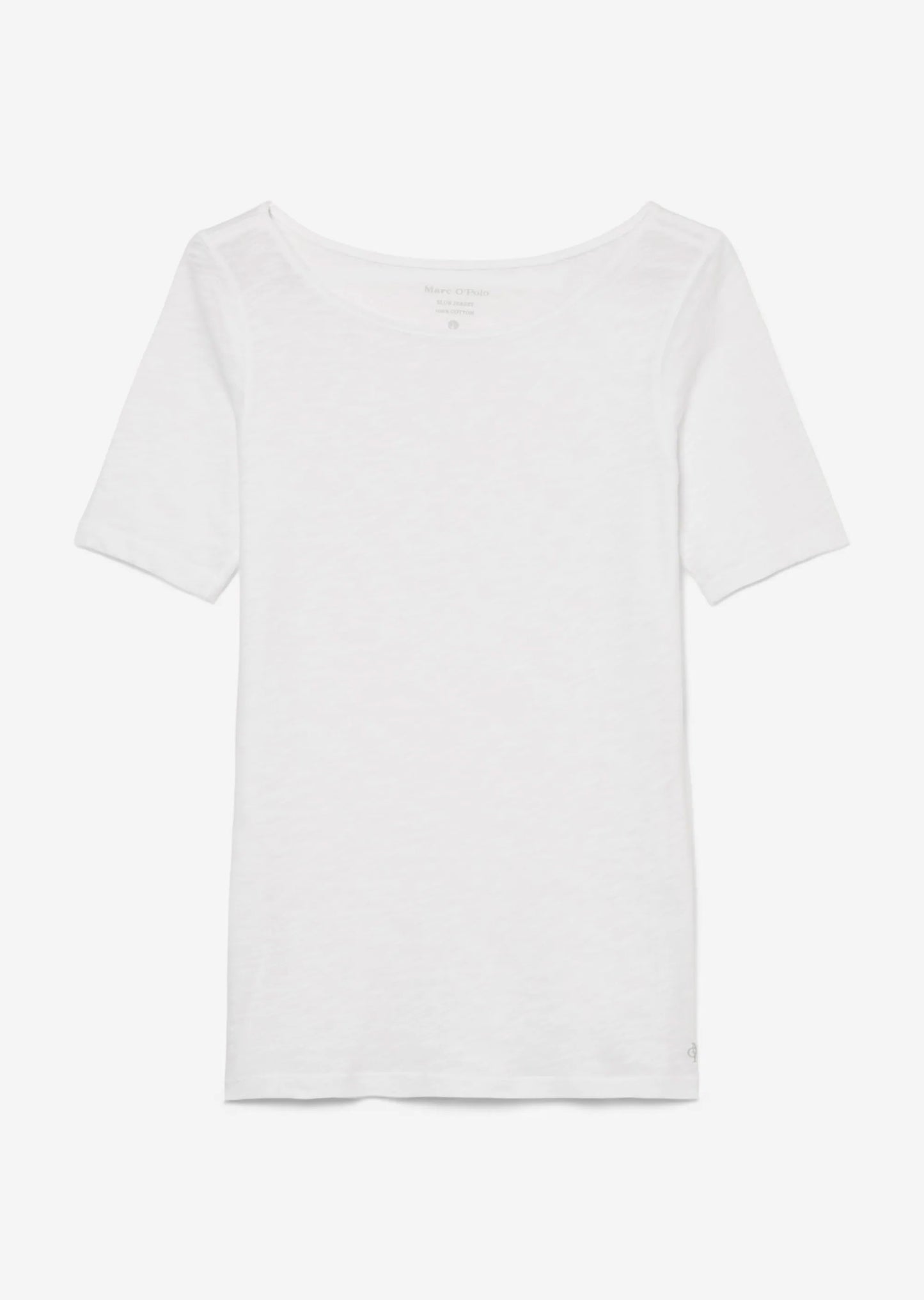 Slub-Jersey-T-Shirt Loose mit U-Boot-Ausschnitt - Marc O'Polo