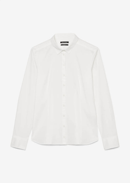 Langarm-Bluse in Stretch-Popeline-Qualität - Marc O'Polo