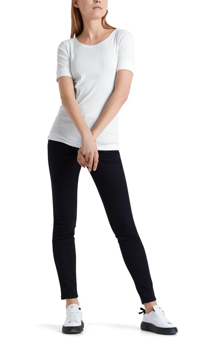 Rundhals-Shirt mit halben Ärmeln - Marc Cain Essentials