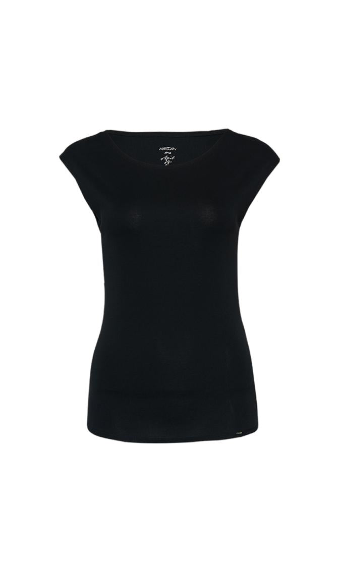 Basic-Shirt mit weitem Ausschnitt - Marc Cain Essentials